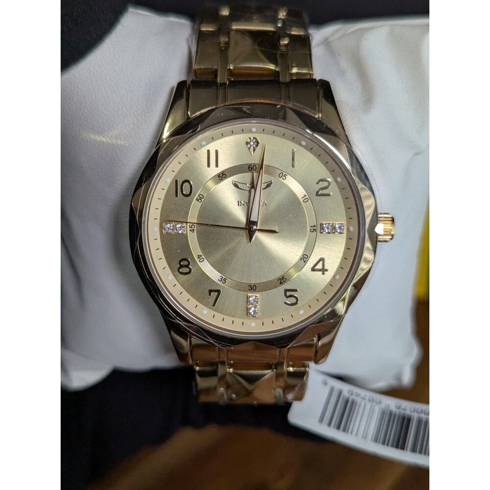 Invicta Men's Watch Specialty Quartz Crystal Gold Tone STAINLESS STEEL NEW